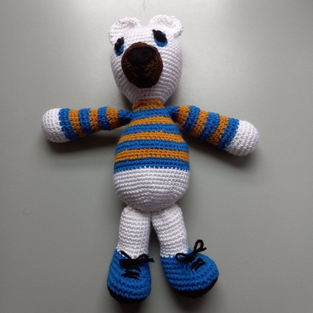 White polar bear stuffed animal